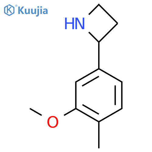 2-(3-Methoxy-4-methylphenyl)azetidine structure