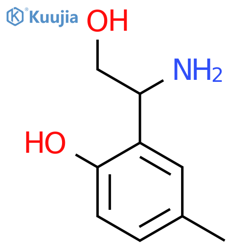 2-(1-AMINO-2-HYDROXYETHYL)-4-METHYLPHENOL structure
