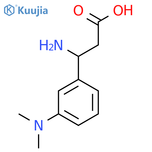 3-Amino-3-[3-(dimethylamino)phenyl]propanoic acid structure