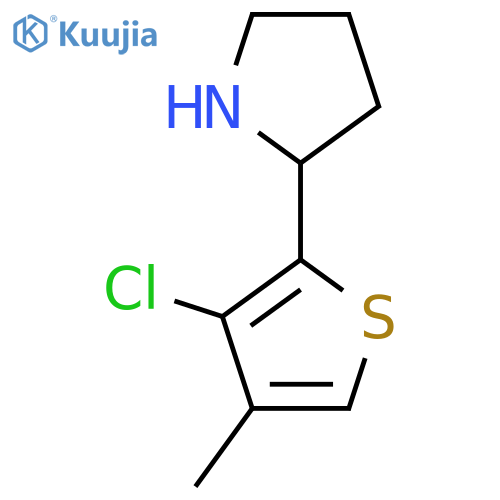 2-(3-chloro-4-methylthiophen-2-yl)pyrrolidine structure