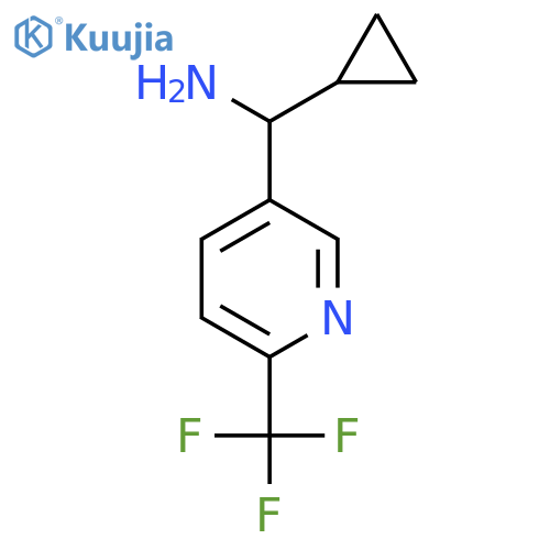 Cyclopropyl[6-(trifluoromethyl)pyridin-3-yl]methanamine structure