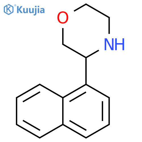 3-(naphthalen-1-yl)morpholine structure
