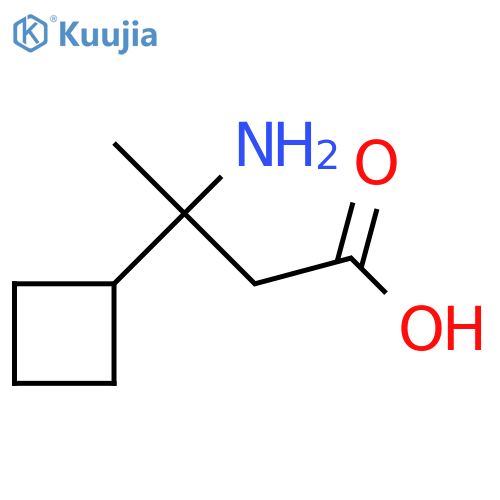 3-Amino-3-cyclobutylbutanoic acid structure