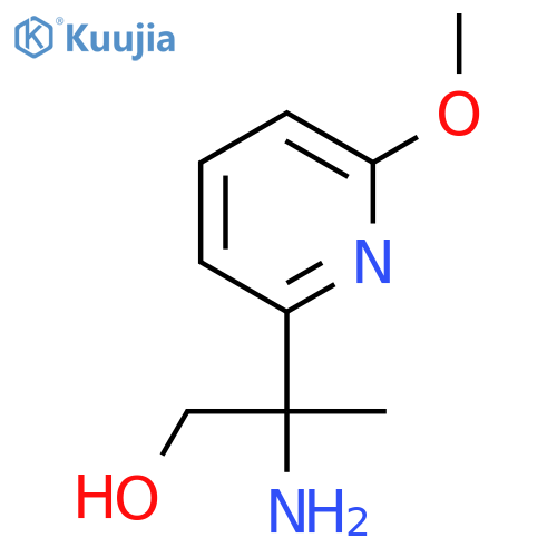 2-amino-2-(6-methoxypyridin-2-yl)propan-1-ol structure