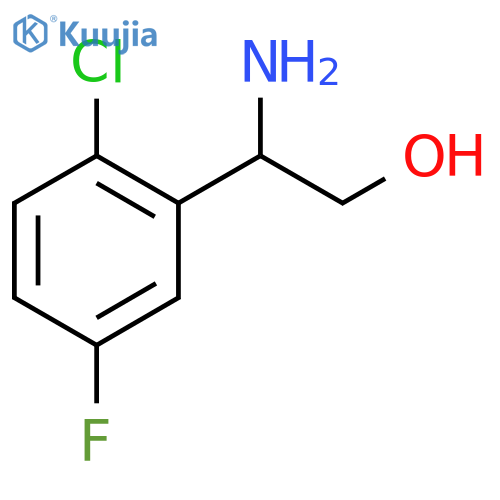2-amino-2-(2-chloro-5-fluorophenyl)ethan-1-ol structure