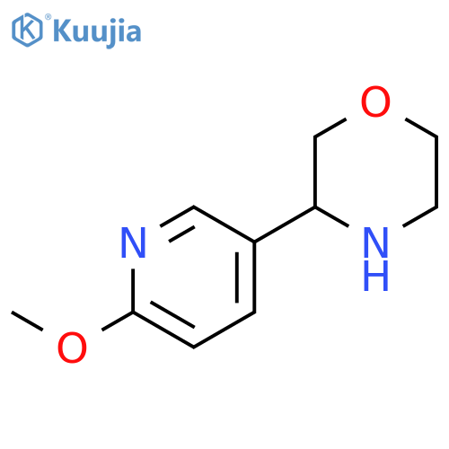 3-(6-methoxypyridin-3-yl)morpholine structure