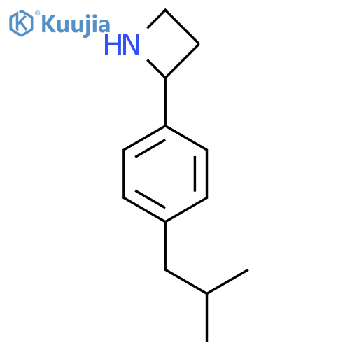 2-4-(2-methylpropyl)phenylazetidine structure