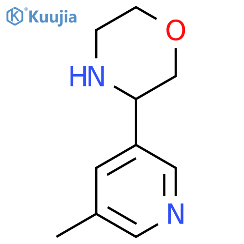 3-(5-methylpyridin-3-yl)morpholine structure