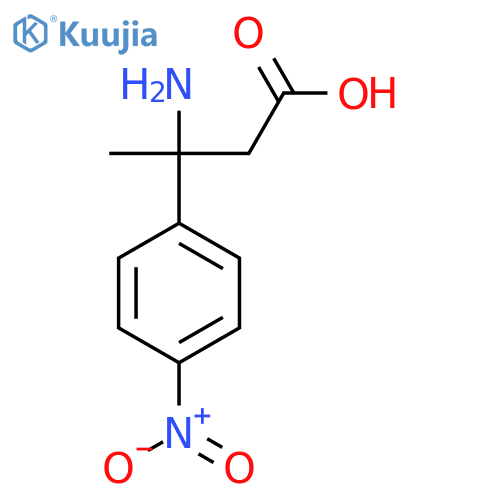 3-Amino-3-(4-nitrophenyl)butanoic acid structure