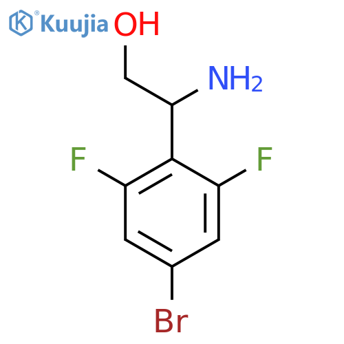 2-AMINO-2-(4-BROMO-2,6-DIFLUOROPHENYL)ETHAN-1-OL structure