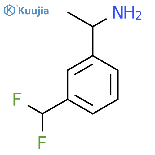 1-3-(difluoromethyl)phenylethan-1-amine structure