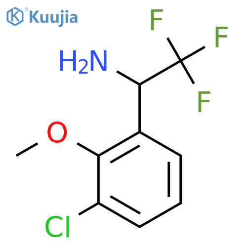 1-(3-chloro-2-methoxyphenyl)-2,2,2-trifluoroethan-1-amine structure