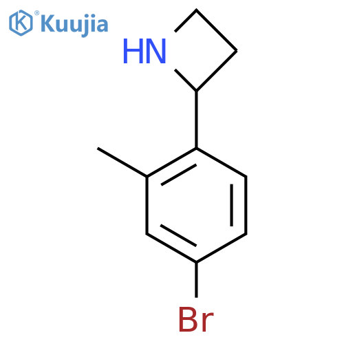 2-(4-bromo-2-methylphenyl)azetidine structure