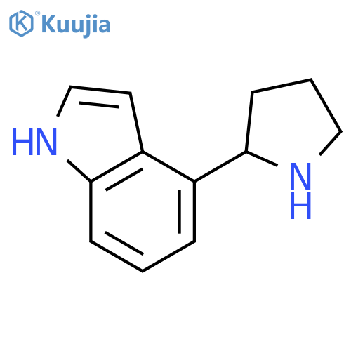 4-(pyrrolidin-2-yl)-1H-indole structure