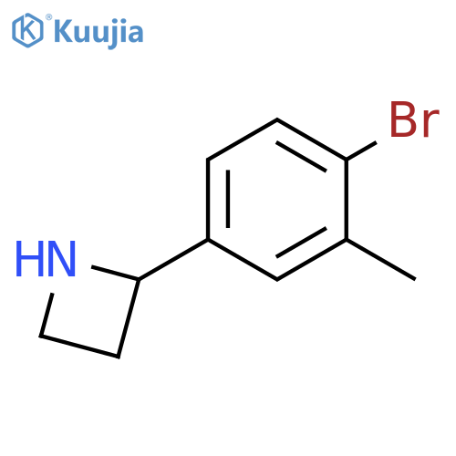2-(4-bromo-3-methylphenyl)azetidine structure