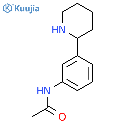 N-3-(piperidin-2-yl)phenylacetamide structure