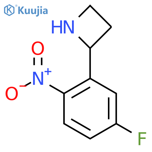 2-(5-fluoro-2-nitrophenyl)azetidine structure