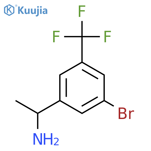 1-3-Bromo-5-(trifluoromethyl)phenylethan-1-amine structure
