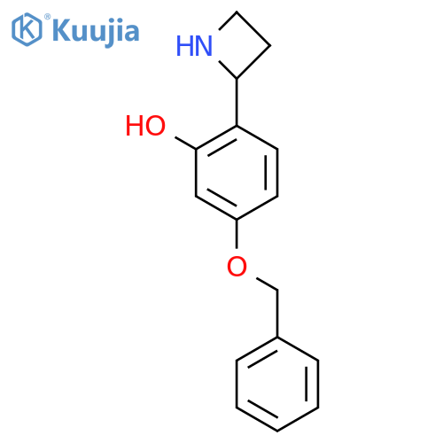2-(azetidin-2-yl)-5-(benzyloxy)phenol structure
