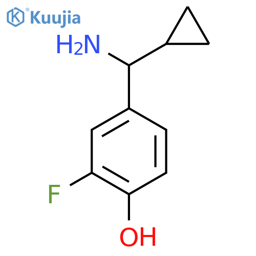 4-amino(cyclopropyl)methyl-2-fluorophenol structure