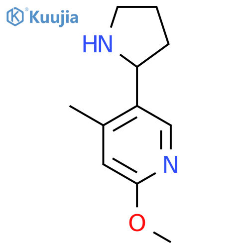 2-Methoxy-4-methyl-5-(pyrrolidin-2-yl)pyridine structure