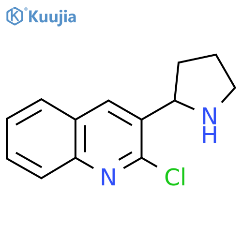2-chloro-3-(pyrrolidin-2-yl)quinoline structure