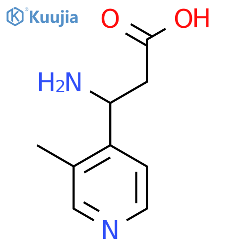 3-Amino-3-(3-methylpyridin-4-yl)propanoic acid structure