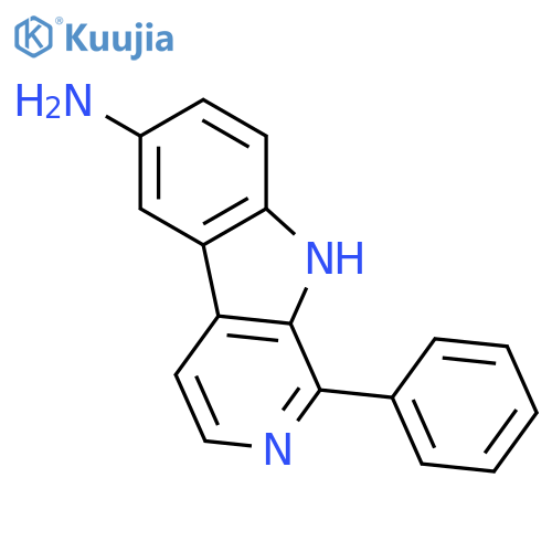 9H-Pyrido[3,4-b]indol-6-amine, 1-phenyl- structure
