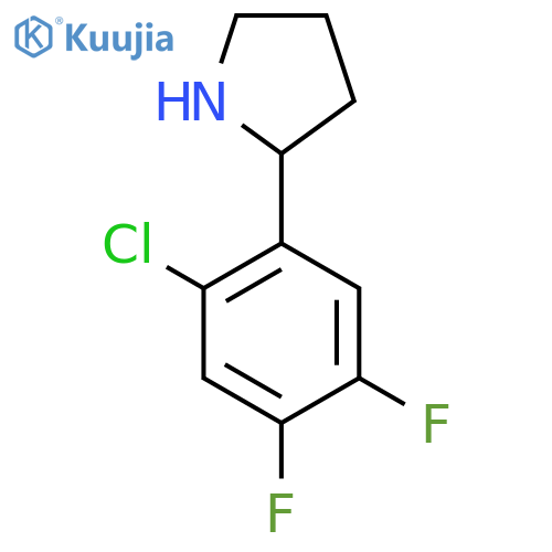 2-(2-chloro-4,5-difluorophenyl)pyrrolidine structure