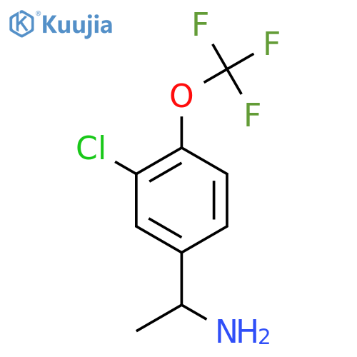 1-3-Chloro-4-(trifluoromethoxy)phenylethan-1-amine structure