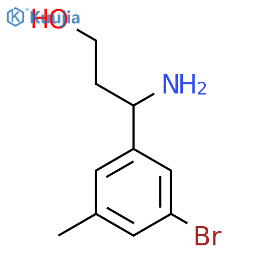 3-AMINO-3-(3-BROMO-5-METHYLPHENYL)PROPAN-1-OL structure
