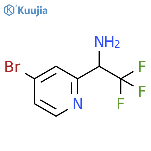 1-(4-bromopyridin-2-yl)-2,2,2-trifluoroethan-1-amine structure