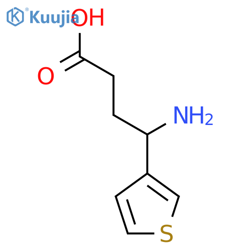 4-amino-4-(thiophen-3-yl)butanoic acid structure