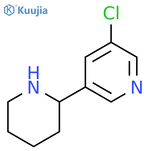 3-Chloro-5-(2-piperidinyl)pyri structure