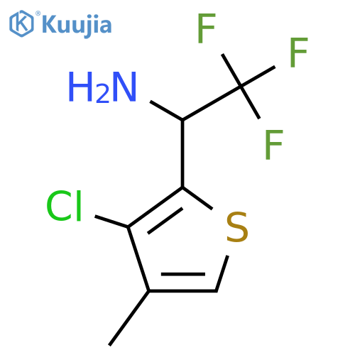 1-(3-chloro-4-methylthiophen-2-yl)-2,2,2-trifluoroethan-1-amine structure