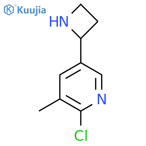 5-(azetidin-2-yl)-2-chloro-3-methylpyridine structure