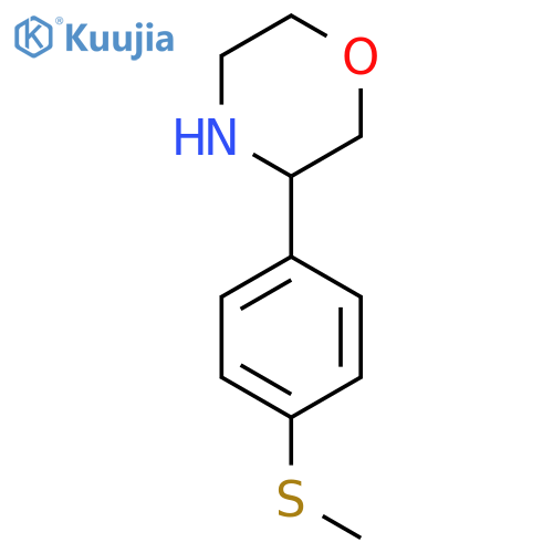 3-4-(methylsulfanyl)phenylmorpholine structure