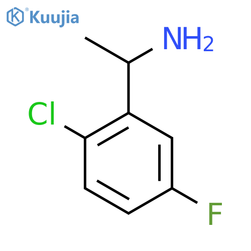 1-(2-Chloro-5-fluorophenyl)ethan-1-amine structure