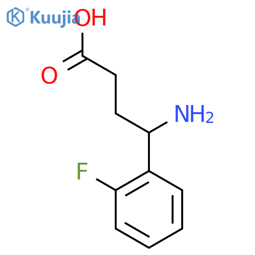 4-amino-4-(2-fluorophenyl)butanoic acid structure