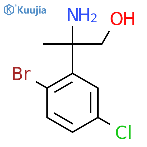 2-amino-2-(2-bromo-5-chlorophenyl)propan-1-ol structure