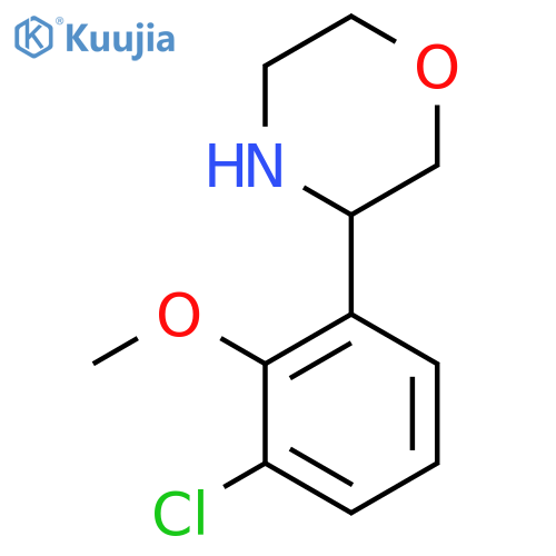 3-(3-chloro-2-methoxyphenyl)morpholine structure