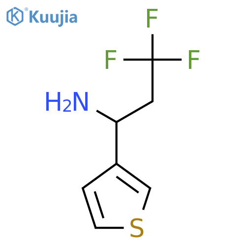 3,3,3-Trifluoro-1-(thiophen-3-yl)propan-1-amine structure