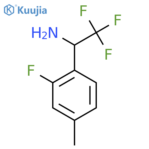 2,2,2-trifluoro-1-(2-fluoro-4-methylphenyl)ethan-1-amine structure