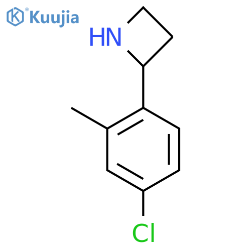 2-(4-Chloro-2-methylphenyl)azetidine structure
