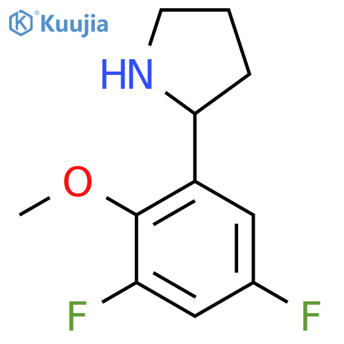 2-(3,5-difluoro-2-methoxyphenyl)pyrrolidine structure