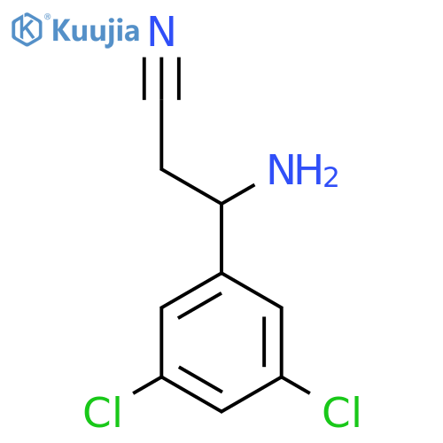 3-AMINO-3-(3,5-DICHLOROPHENYL)PROPANENITRILE structure