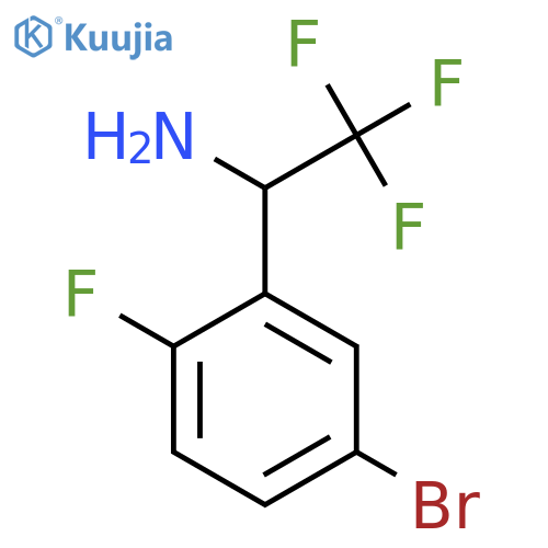1-(5-Bromo-2-fluoro-phenyl)-2,2,2-trifluoro-ethylamine structure