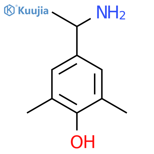 4-(1-Aminoethyl)-2,6-dimethylphenol structure