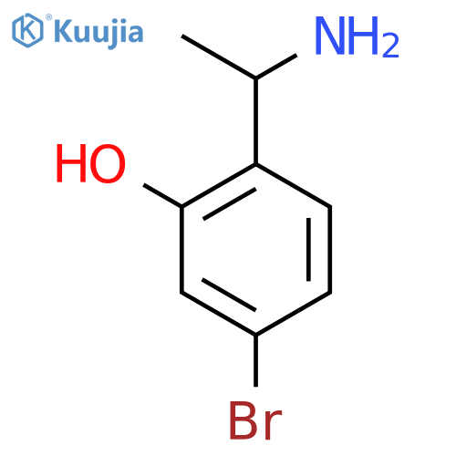 2-(1-AMINOETHYL)-5-BROMOPHENOL structure