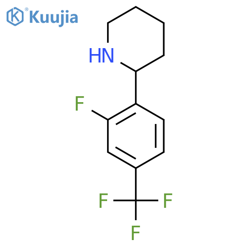 2-2-fluoro-4-(trifluoromethyl)phenylpiperidine structure